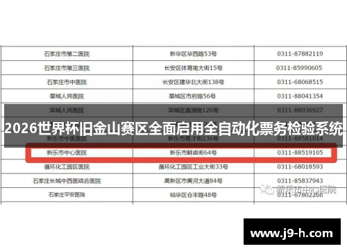 2026世界杯旧金山赛区全面启用全自动化票务检验系统 2026世界杯旧金山赛区全面启用全自动化票务检验系统